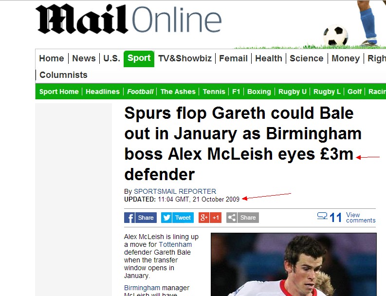 Gareth Bale to Birmingham
