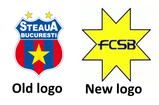 old vs new logo steaua