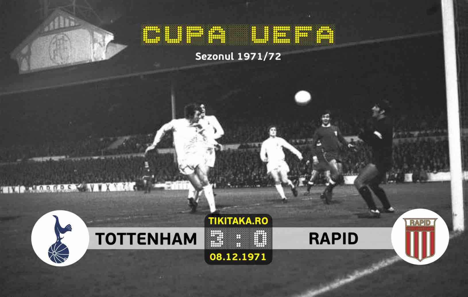 Tottenham Hotspur 3-0 Rapid Bucuresti 1971