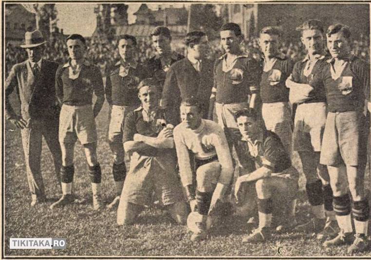 Echipa României înainte de meci / Realitatea Ilustrată, 19 octombrie 1929, pagina 13