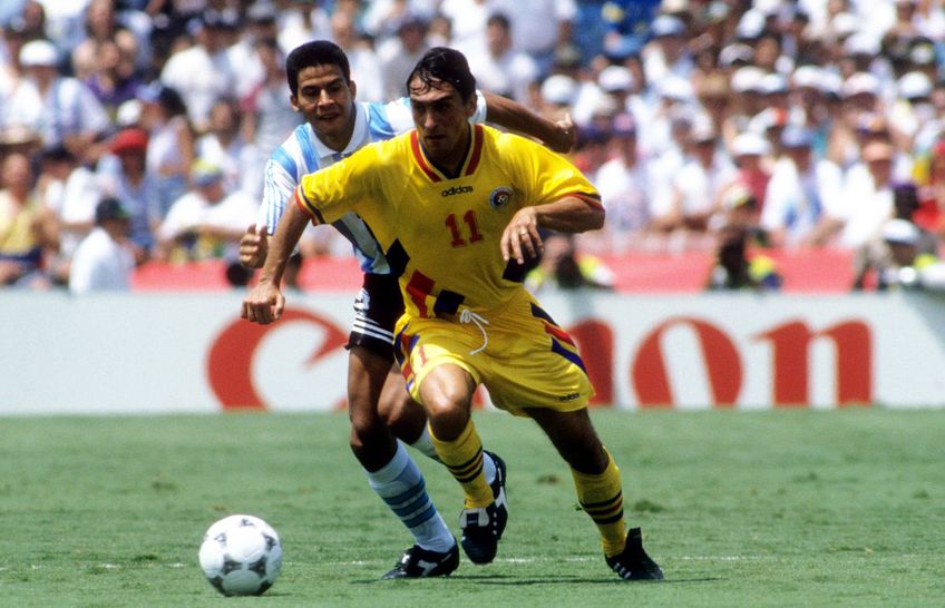 Ilie Dumitrescu vs Argentina la Mondialul din SUA 1994 / foto: gsp.ro