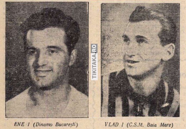 Ene I (Dinamo București) și Vlad I (CSM Baia Mare) - Finala Cupei României 1959